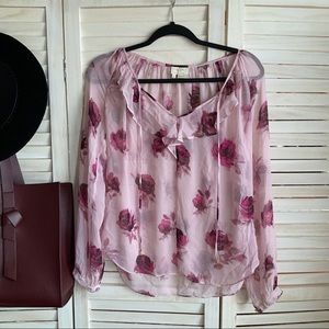 Kate Spade Sheer Floral Blouse - XS
